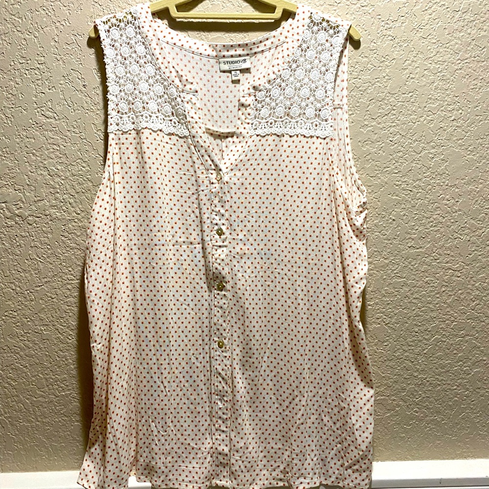 Studio B button down blouse size XL
